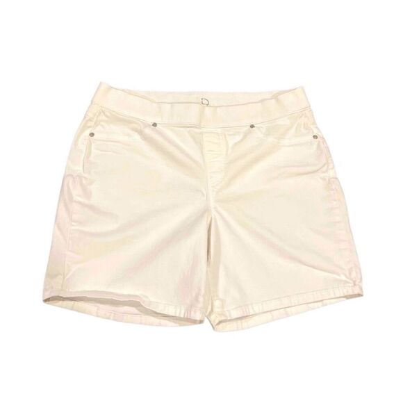 ND New Directions Weekend White pullover shorts size 12 - Picture 1 of 7
